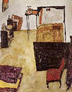 Egon Schiele Schiele-s Room in Neulengbach oil on canvas